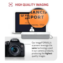 Portable Scanners<Canon imageFORMULA R10 USB Duplex Portable Document Scanner, White (4861C001)