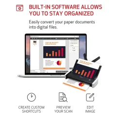 Portable Scanners<Canon imageFORMULA R10 USB Duplex Portable Document Scanner, White (4861C001)