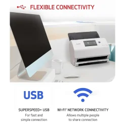 Desktop Scanners<Canon imageFORMULA R50 USB Document Scanner, White (4823C001)