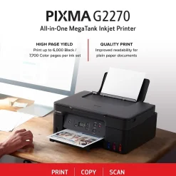 Color Printers<Canon MegaTank PIXMA G2270 Color All-in-One Inkjet Printer (5804C002)