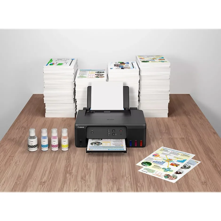 Color Printers<Canon PIXMA G1230 Color Inkjet Printer, Single-Function Supertank, Print (PIXMA G1230)