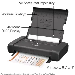 Instant Photo Printers<Canon PIXMA TR150 Wireless Color Inkjet Printer, Single-Function, Print (TR150)