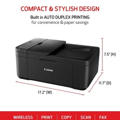 Instant Photo Printers<Canon PIXMA TR4720 Wireless Color Inkjet Printer, All-In-One, Print, Scan, Copy, Fax (21-MFP4)