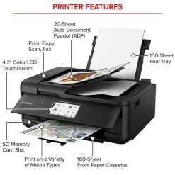 Instant Photo Printers<Canon PIXMA TR8620a Wireless Color Inkjet Printer, All-In-One, Print, Scan, Copy, Fax (TR8620A)