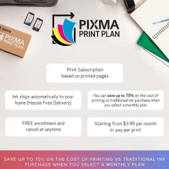 Color Printers<Canon PIXMA TR7020a Wireless Color Inkjet Printer, All-In-One, Print, Scan, Copy (TR7020A WHITE)