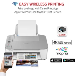 Color Printers<Canon PIXMA TS3520 Wireless Color Inkjet Printer, All-In-One, Print, Scan, Copy (TS3520 WHITE)