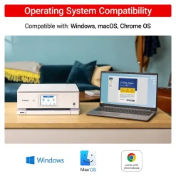 Color Printers<Canon PIXMA TS8820 Wireless Color Inkjet Printer, All-In-One, Print, Scan, Copy (6793C022)