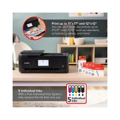 Wireless Printers<Canon PIXMA TS9520a Inkjet Printer, All-in-One, Print, Scan, Copy (2988C032)