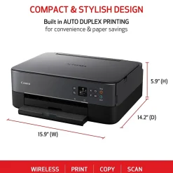All-In-One Printers<Canon PIXMA TS6420a Wireless Color Inkjet Printer, All-In-One, Print, Scan, Copy (TS6420A BLACK)
