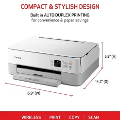 Instant Photo Printers<Canon PIXMA TS6420a Wireless Color Inkjet Printer, All-In-One, Print, Scan, Copy (TS6420A WHITE)