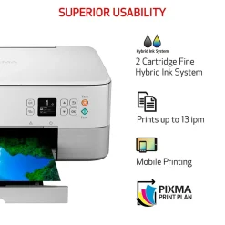 Instant Photo Printers<Canon PIXMA TS6420a Wireless Color Inkjet Printer, All-In-One, Print, Scan, Copy (TS6420A WHITE)
