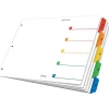 Cardinal ® 11" x 17" OneStep® Printable Table of Contents and Dividers, 5-Tab, Multicolor, 1/St Sale