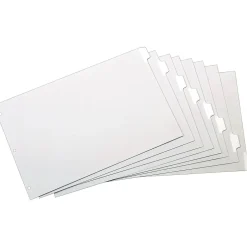 Cardinal Write & Erase Paper Dividers, 8-Tab, White (CRD 84271) Online