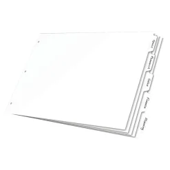 Cardinal Write & Erase Paper Dividers, 8-Tab, White (CRD 84271) Online