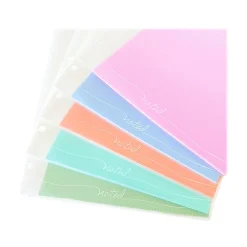 Carolina Pad Noted Matte 3-Hole Punched 6-Pocket Portfolio Folder, Each (93033) Hot