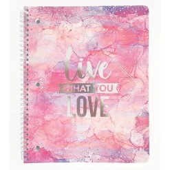 Carolina Pad Silver Lining 1-Subject Notebook, 8.5" x 10.5", College-Ruled, 80 Sheets (00001)