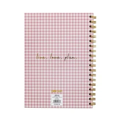Carpe Diem Ballerina Pink Check 1-Subject Notebook, 7.5