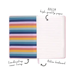 Carpe Diem Ballerina Pink Journal, 5.24" x 8.27", Wide-Ruled, 192 Pages (9370-CD) Clearance