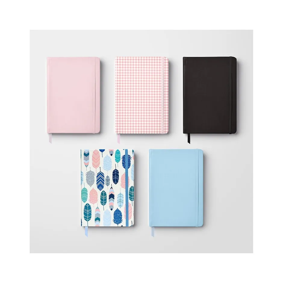 Carpe Diem Ballerina Pink Check Journal, 5.24" x 8.27", Wide-Ruled, Pink/White, 192 Pages (9371-CD) Hot