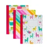 Carpe Diem Rainbow Color Wash Composition Notebooks, 7.5" x 9.45", College Ruled, 70 Sheets, Assorted Colors, 3/Pack (9095-CD) New