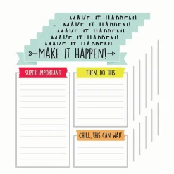 Carson-Dellosa Notepad, 5.75" x 6.25", Assorted Colors, 50 Sheets/Pad, 6 Pads/Bundle (CD-151298-6) Sale