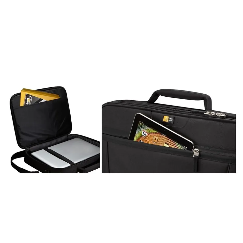 Case Logic 15.6" Polyester Laptop Bag, Black (3201491) Best