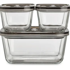 Food Storage Containers<Caso Design VG 3000 3-Piece Food Vacuum Canister Set Glass (11177)