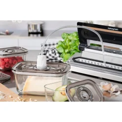 Food Storage Containers<Caso Design VG 3000 3-Piece Food Vacuum Canister Set Glass (11177)