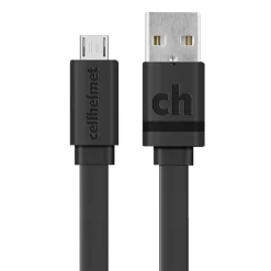 Lightning Cables<cellhelmet 2.1-Amp Single-USB Wall Charger with USB-A to Micro USB Flat Cable, 3 Feet (WALL-2.1/1+F-MICRO-3-B)