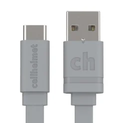 Lightning Cables<cellhelmet 2.1-Amp Single-USB Wall Charger with USB-A to USB-C Round Cable, 3 Feet (WALL-2.1/1+R-USB-C-3-G)