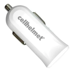 cellhelmet 2.4-Amp Single-USB Car Charger with USB-A to Lightning Flat Cable, 3 Feet (CAR-2.4/1+F-LIGHT-3-W)