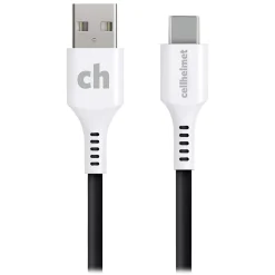 Lightning Cables<cellhelmet Charge and Sync USB-C to USB-A Round Cable, 6' (CABLE-C-A-6-R-G)