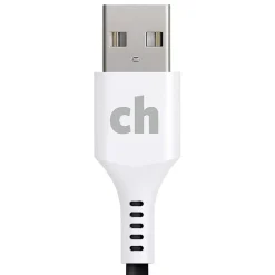 cellhelmet Charge and Sync USB-C to USB-A Round Cable, 3' (CABLE-C-A-3-R-G)