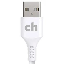 cellhelmet Charge and Sync USB-A to Lightning Round Cable, 10' (CABLE-LIGHT-A-10-R-W)