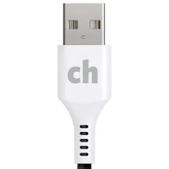 cellhelmet Charge and Sync USB-C to USB-A Round Cable, 10' (CABLE-C-A-10-R-G)