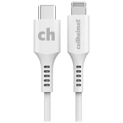 cellhelmet Charge and Sync USB-C to Lightning Round Cable, 6' (CABLE-R-LIGHT-TYPE-C-6)