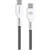 cellhelmet Charge and Sync USB-C to USB-C Round Cable, 10' (CABLE-C-C-10-R-G)