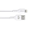 cellhelmet Charge and Sync USB-A to Lightning Round Cable, 3' (CABLE-LIGHT-A-3-R-W)