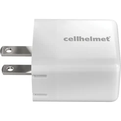 cellhelmet Dual Wall Block Charger with USB and USB-C Port, 20-Watt, White (WALL-PD-20W-A-C)