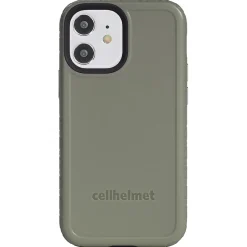 Cell Phone Cases<cellhelmet Fortitude Rugged Case for iPhone 12 mini, Shock Absorbing, Olive Drab Green (CHELCFORTI54OD)