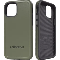 Cell Phone Cases<cellhelmet Fortitude Rugged Case for iPhone 12 mini, Shock Absorbing, Olive Drab Green (CHELCFORTI54OD)
