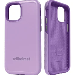 Cell Phone Cases<cellhelmet Fortitude Rugged Case for iPhone 12 mini, Shock Absorbing, Purple (CHELCFORTI54LB)