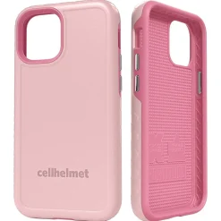 Cell Phone Cases<cellhelmet Fortitude Rugged Case for iPhone 12 mini, Shock Absorbing, Pink (CHELCFORTI54PM)