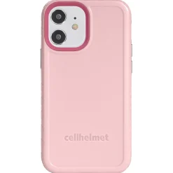 Cell Phone Cases<cellhelmet Fortitude Rugged Case for iPhone 12 mini, Shock Absorbing, Pink (CHELCFORTI54PM)
