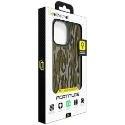 Cell Phone Cases<cellhelmet Fortitude Series MagSafe Phone Case for iPhone 16 Pro Max, Shock Absorbing, Mossy Oak Bottom Lands (CF-107-MO)