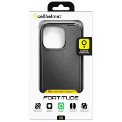 Cell Phone Cases<cellhelmet Fortitude Series MagSafe Phone Case for iPhone 16 Pro, Shock Absorbing, Onyx Black (CF-106-BLK)