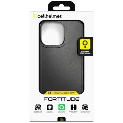 Cell Phone Cases<cellhelmet Fortitude Series MagSafe Phone Case for iPhone 16 Pro Max, Shock Absorbing, Onyx Black (CF-107-BLK)