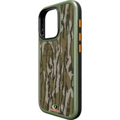 Cell Phone Cases<cellhelmet Fortitude Series MagSafe Phone Case for iPhone 16 Pro, Shock Absorbing, Mossy Oak Bottom Lands (CF-106-MO)