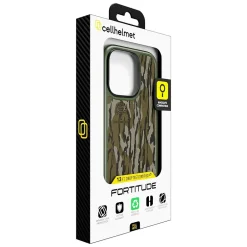Cell Phone Cases<cellhelmet Fortitude Series MagSafe Phone Case for iPhone 16 Pro, Shock Absorbing, Mossy Oak Bottom Lands (CF-106-MO)