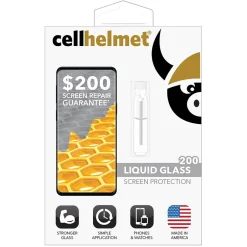 cellhelmet Liquid Glass Screen Protector for Phones and Watches with Glass Screens ($200 Screen Repair Coverage) (LSP-PHONE-200)